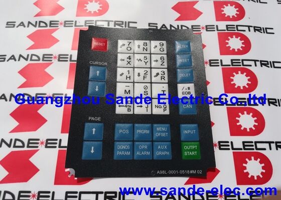 FANUC-Membraan A98L-0001-0518#M02 A98L00010518-M02 FANUC-KYBOARD FILM A98L-OOO1-O518#MO2