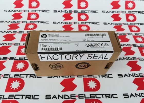 AB Nieuwe Allen Bradley 1762-IQ8 24VDC Sink Source Input Module 762IQ8
