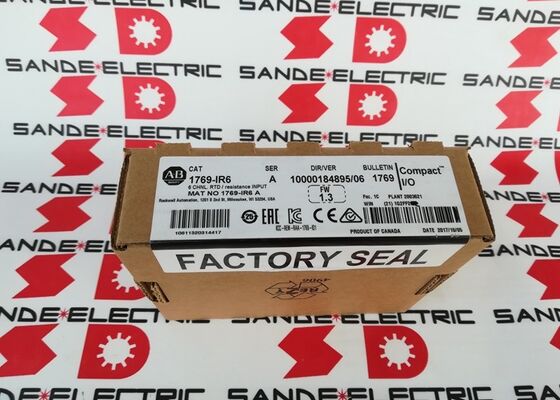 Een nieuwe Allen-Bradley 1769-IR6 CompactLogix 6-kanaals RTD/weerstandsinputmodule