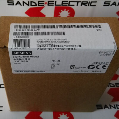 6ES7321-1BL00-0AA0 SIEMENS 6ES73211BL000AA0 6ES7 321-1BL00-0AA0 Digitale input