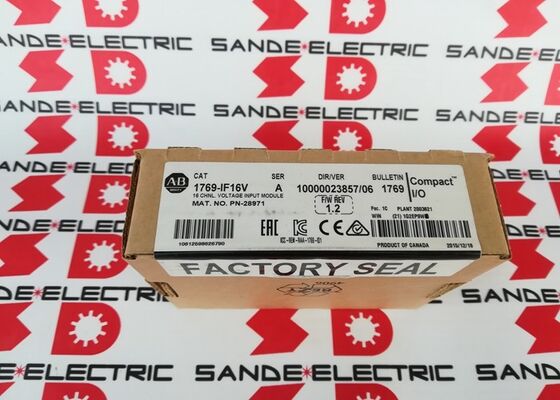 Een nieuwe Allen Bradley 1769-IF16V /A 2014 16-kanaals analoge spanningsinvoermodule