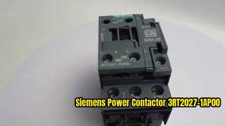 Siemens 3RT2027-1AP00 230V AC-magneetschakelaar voor motorbesturing Productdemonstratievideo